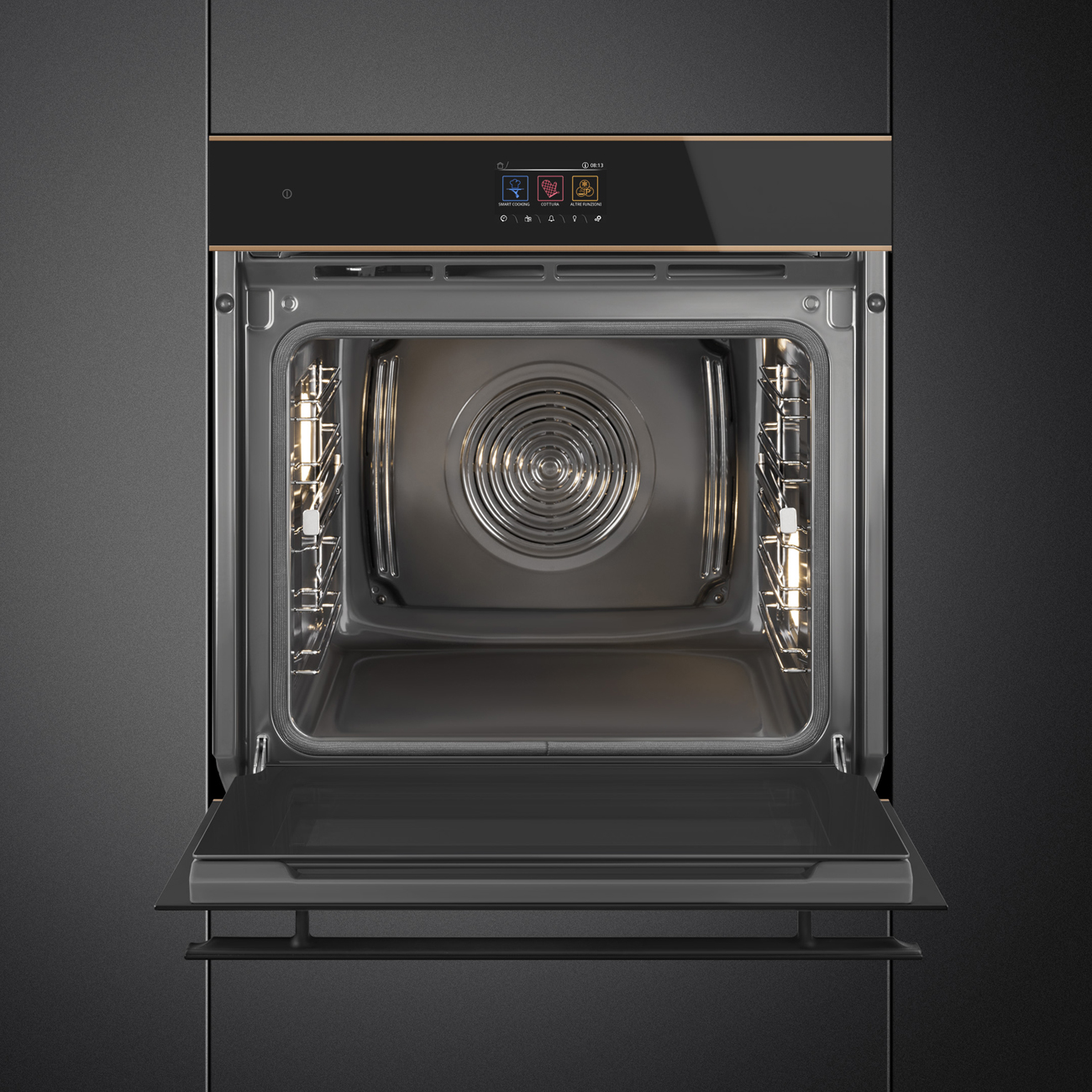 Giao diện VivoScreen Smartcooking lò Smeg SOP6604TPNR