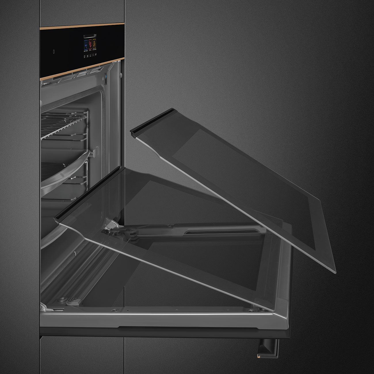 Khoang lò men Ever Clean lò Smeg SOP6604TPNR