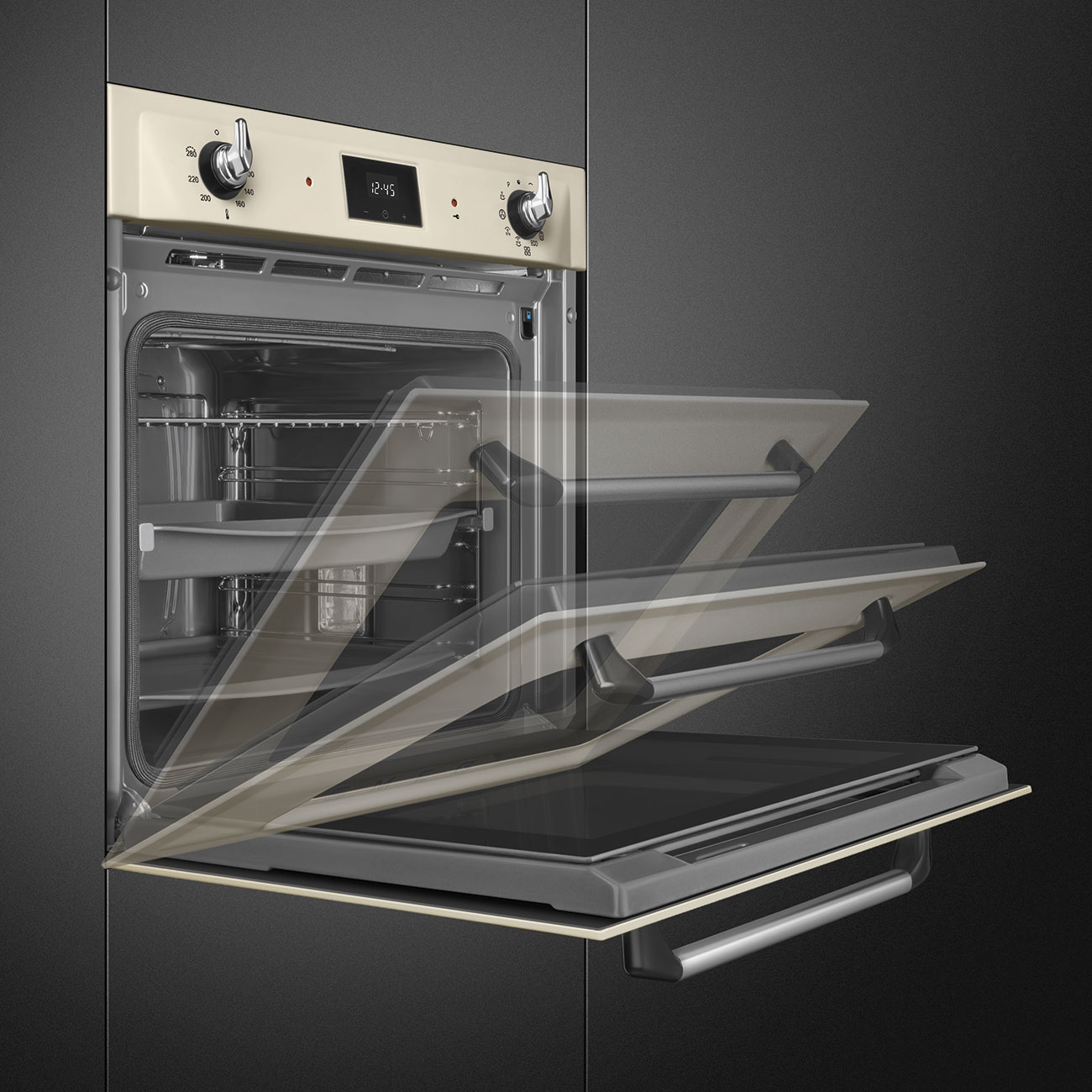Phụ kiện khay nướng đi kèm lò Smeg SOP6900TP