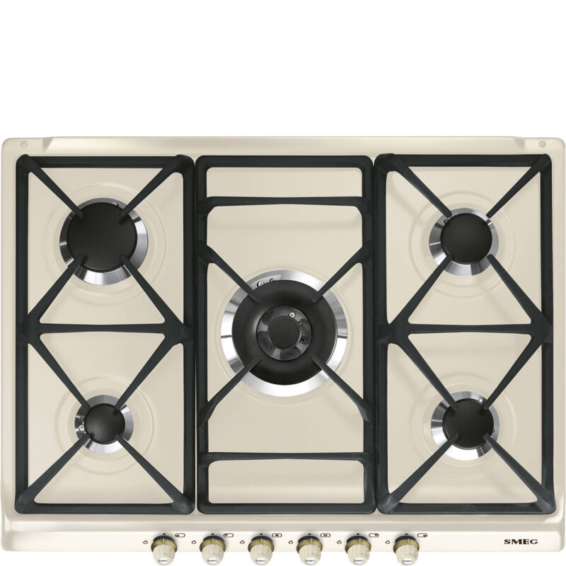 Bếp gas Smeg SR775PO – Cortina Crema 70/75cm – 5 vùng nấu