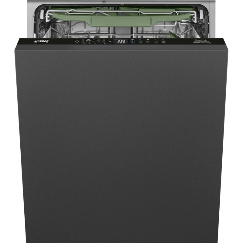 Máy rửa bát âm tủ Smeg STL5322BL – 60cm – Tích hợp hoàn toàn, đen, hạng B