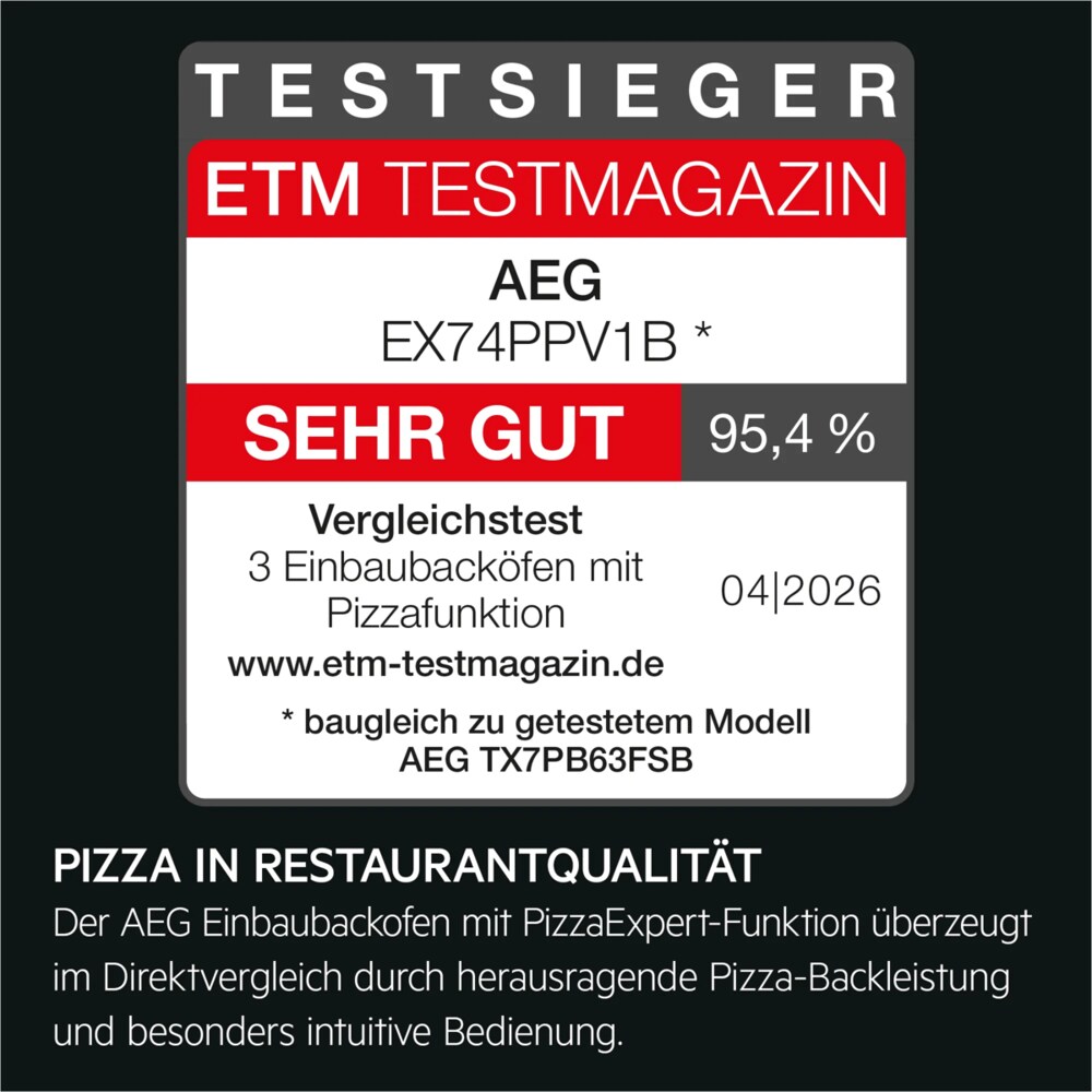 Cong nghe PizzaExpert AEG EX74PPV1B