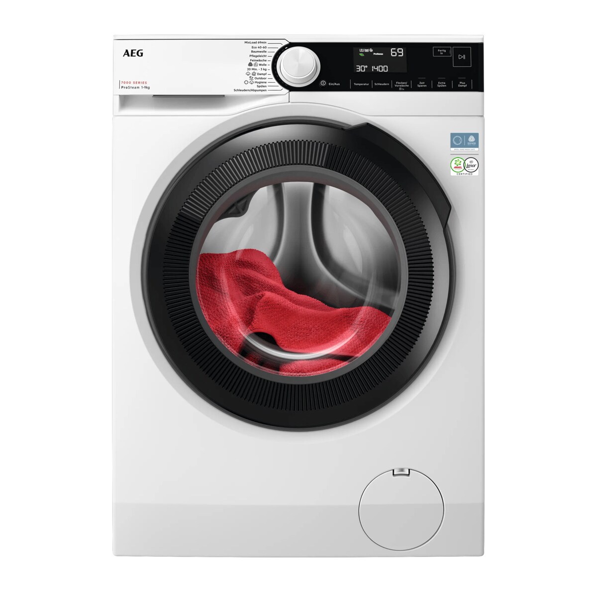 May giat cua truoc AEG LR7B70490 7000 ProSteam 9kg