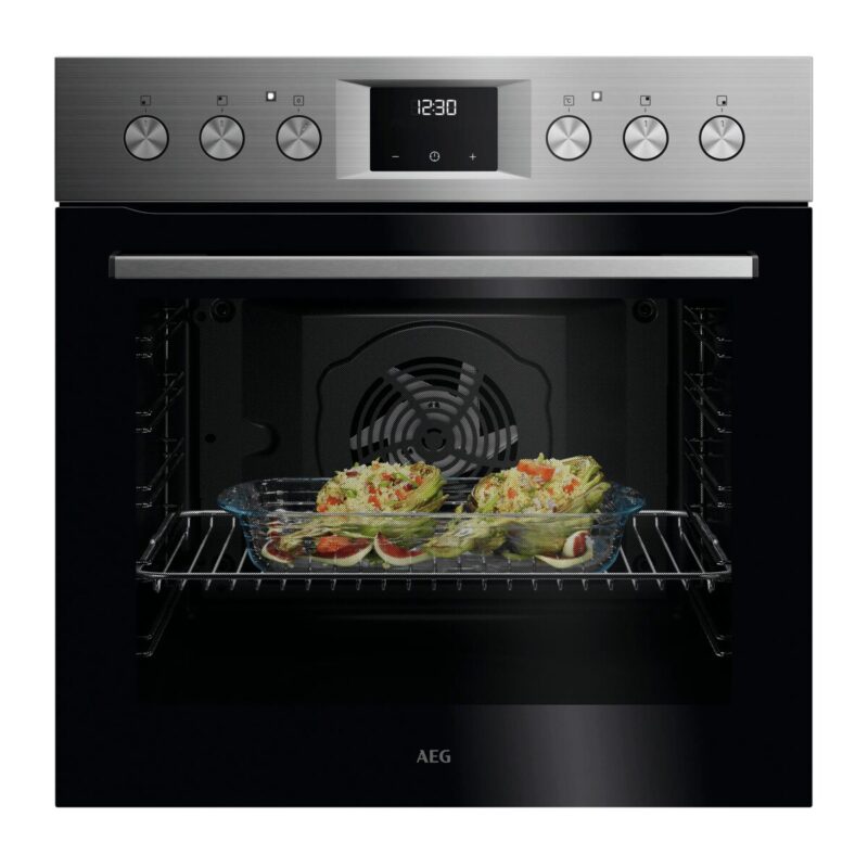 Lò Nướng Âm Tủ AEG OU5AE20SM – 5000 SurroundCook® – Aqua-Reinigung – Inox Chống Vân Tay