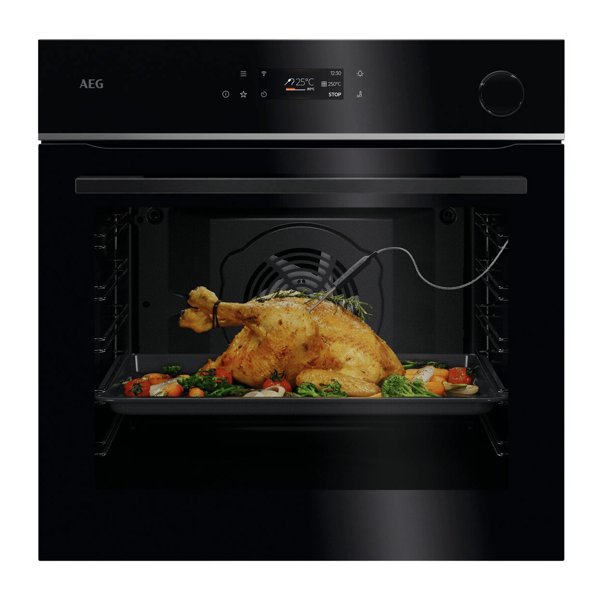 Lo nuong am tu AEG TR7PB63ZSB 7000 MealAssist SteamCrisp den