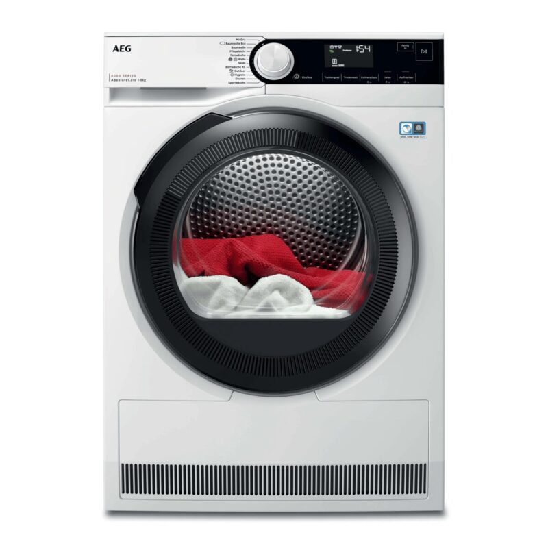 Máy Sấy Bơm Nhiệt AEG TR8T70680 – 8000 AbsoluteCare® – Testsieger Stiftung Warentest – 8kg