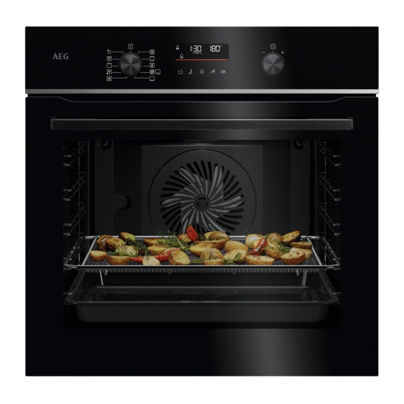 Lò Nướng Âm Tủ AEG TS6PB50WAB – 6000 SenseCook® – WLAN – Tự Làm Sạch Pyrolytic – Đen