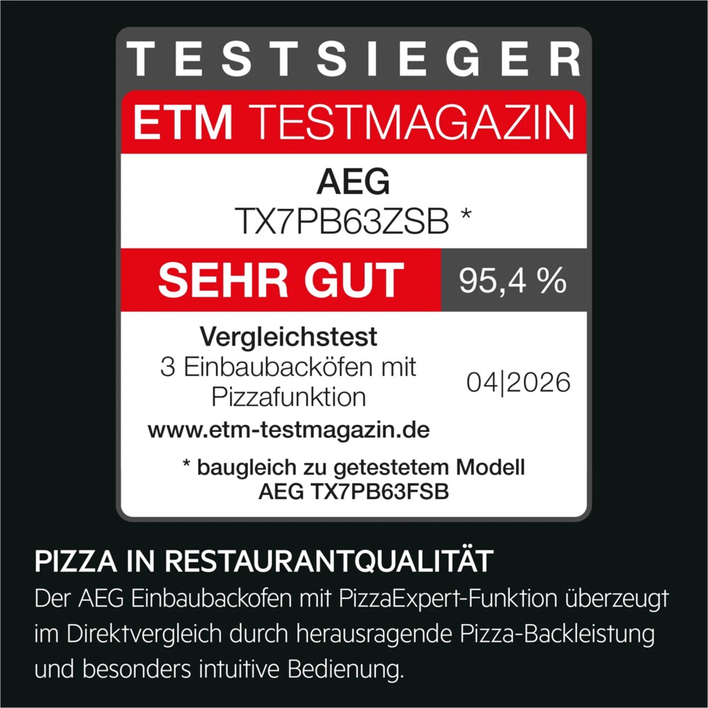Chuc nang PizzaExpert AEG TX7PB63ZSB