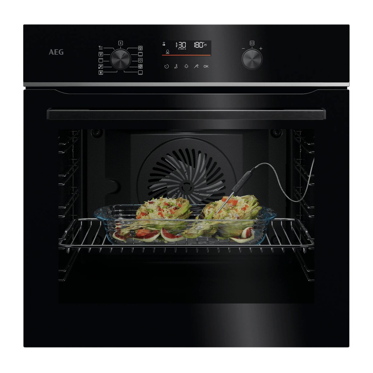 Lo nuong am tu AEG V5PBA521AB 5000 SurroundCook SteamBake den