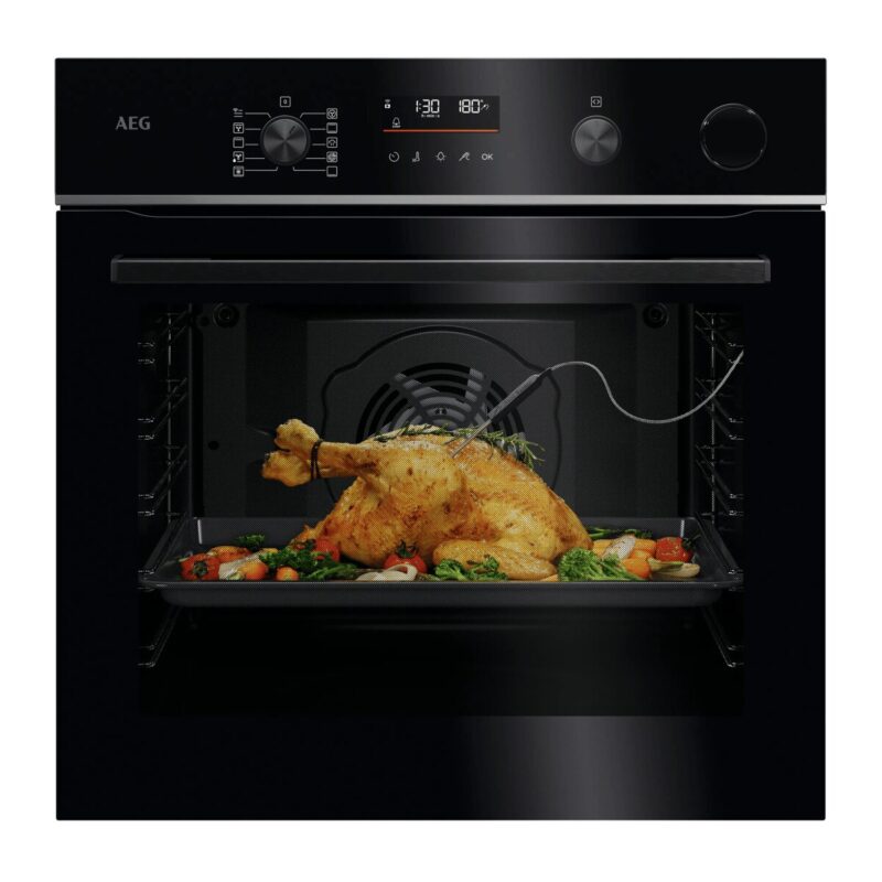 Lò Nướng Kết Hợp Hấp AEG V7PBR521SB – 6000 SenseCook® với SteamCrisp® – WLAN – Đen