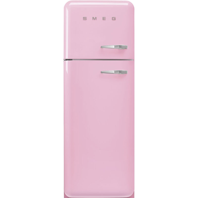 Tủ lạnh độc lập Smeg FAB30LPK6 – 50’s Style Hồng – Đôi Cửa Bản Lề Trái