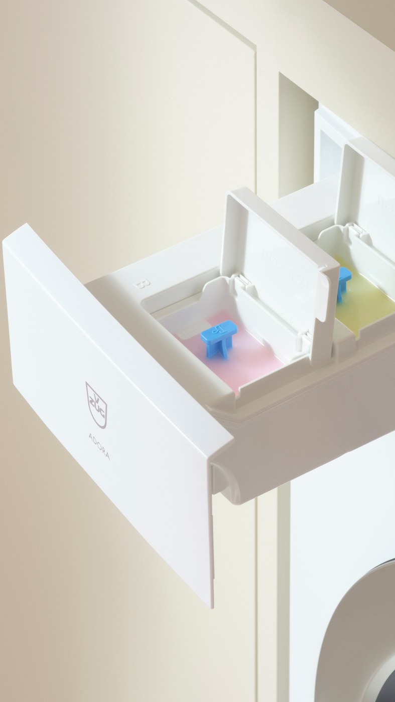 Hệ thống OptiDos định lượng bột giặt tự động V-ZUG
