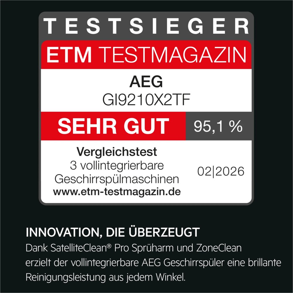 Giai thuong iF Design ETM Testsieger Reddot AEG GI9210X2TF