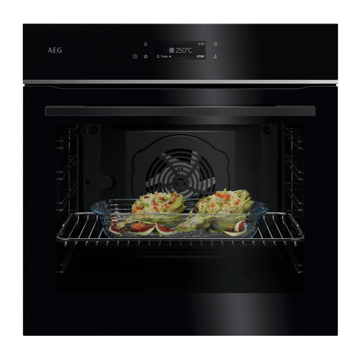 Lo nuong am tu AEG TE7PB63FSB 7000 MealAssist Pyrolytic den