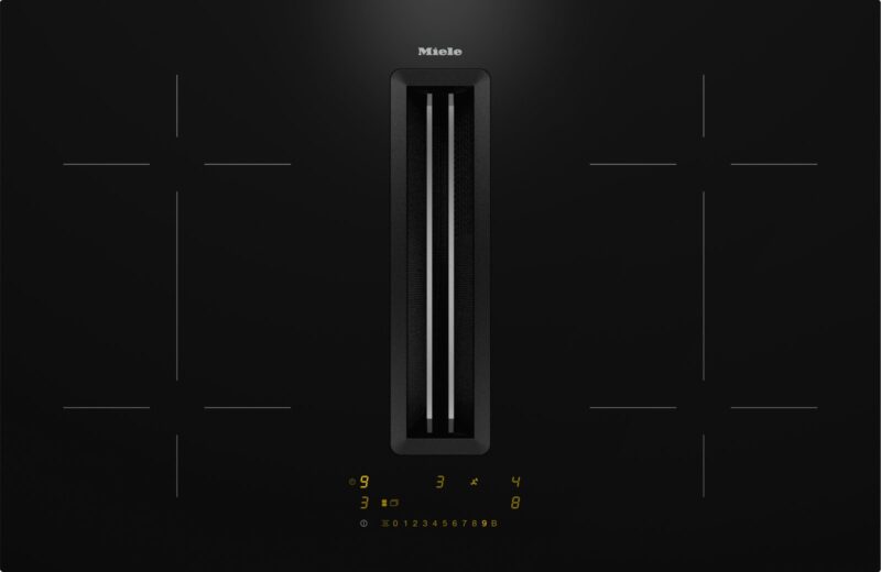 Bếp từ tích hợp hút mùi Miele KMDA 7473-1 FL Silence – 4 vùng nấu – 80 cm – Con@ctivity